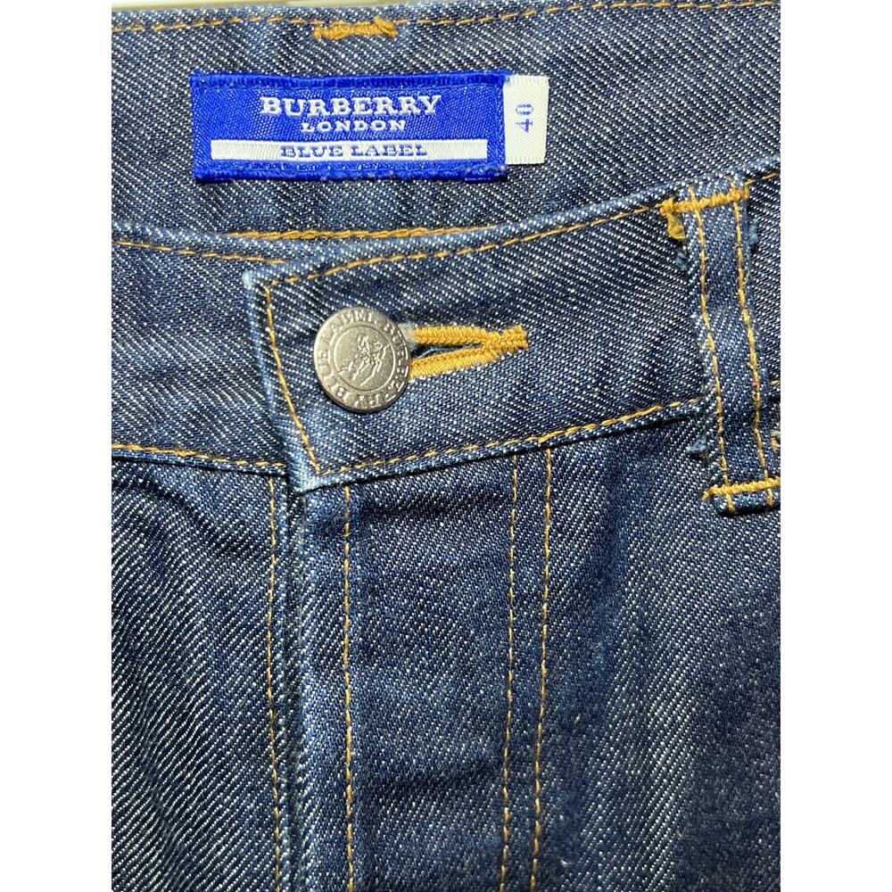 Burberry Women's Nova Check Denim Jeans Roll Cuff EU 40 - Picture 2 of 14
